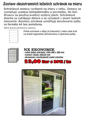 NX EKONOMIK obojstranná ležatá