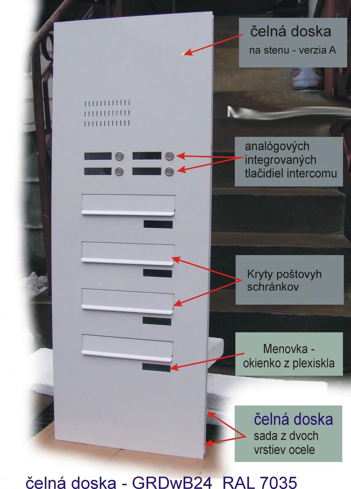 panel do vchodých dverí