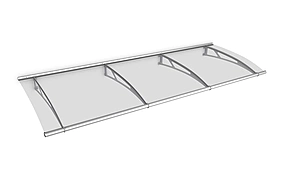 striešky LIGHTLINE L 190x90 číra striešky LIGHTLINE L 190x90 číra