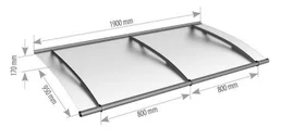 striešky LIGHTLINE L 190x90 satenovo striešky LIGHTLINE L 190x90 satenovo