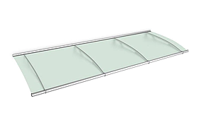 striešky LIGHTLINE L 190x90 satenovo zelená striešky LIGHTLINE L 190x90 satenovo zelená