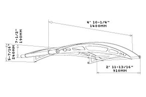 striešky nad dvere LIGHTLINE L 150