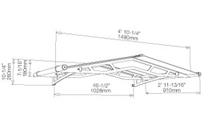 striešky nad dvere LIGHTLINE L 150