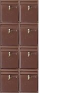 zostava 4 ku 2, výška 1280, šírka 500, hlbka 101 mm s podkladovým panelom